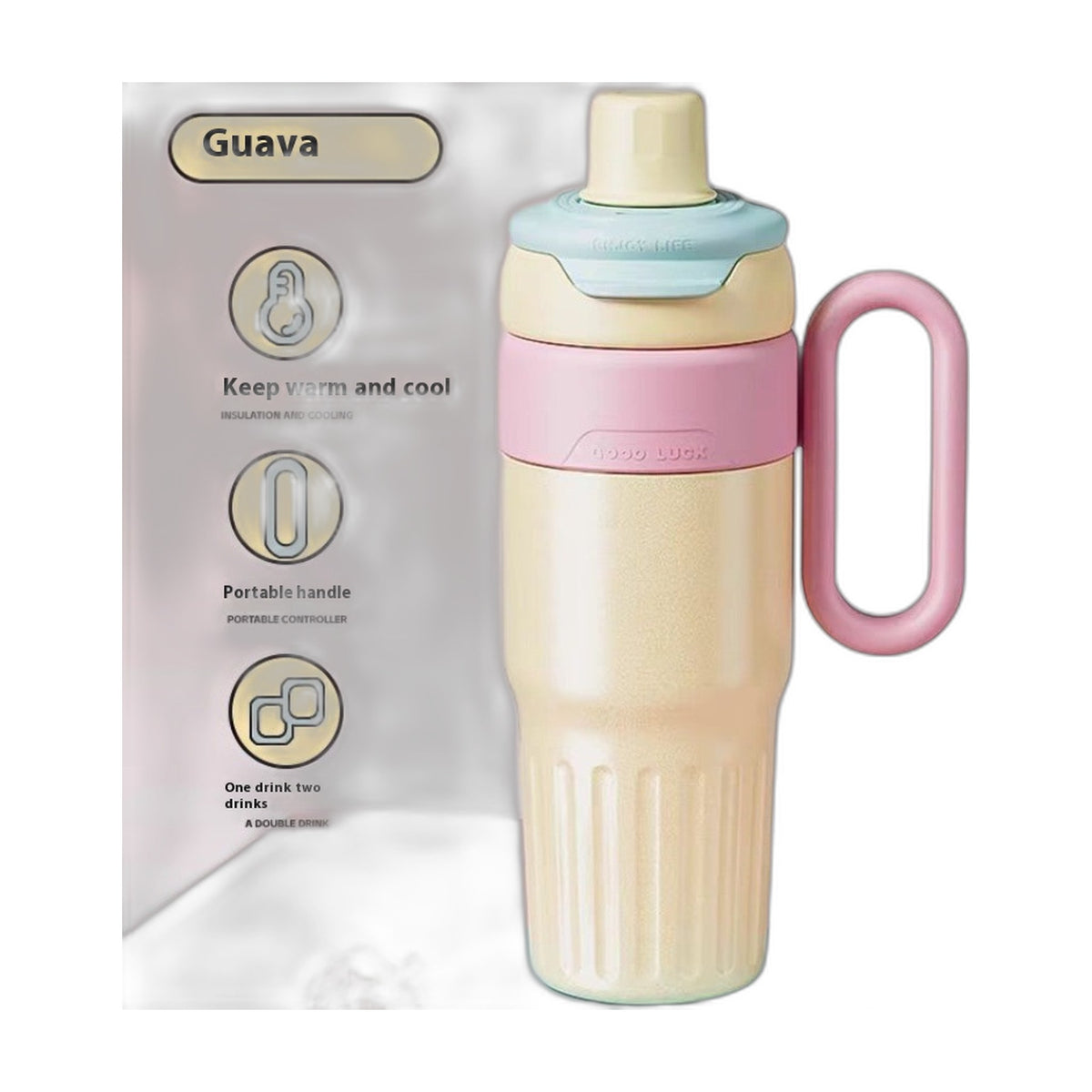 Stylish 780ml Thermal Cup for All-Day Warmth in yellow