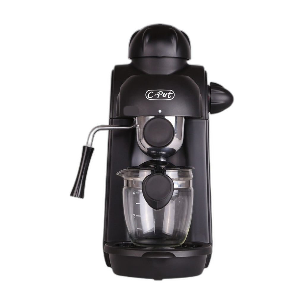 Compact Semi-Automatic Espresso Machine for Home in black
