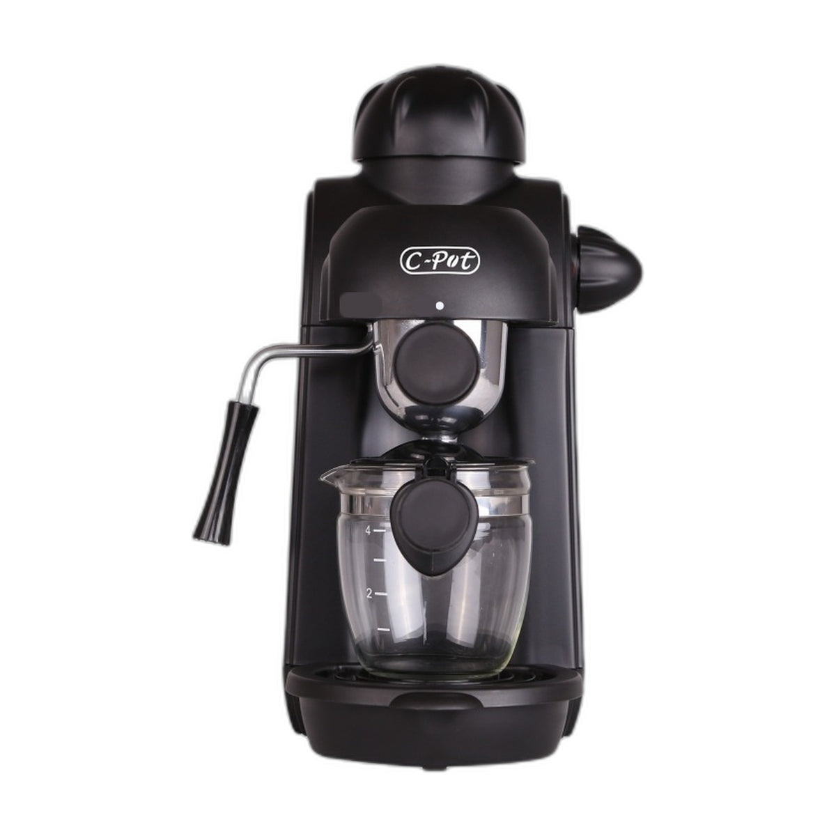 Compact Semi-Automatic Espresso Machine for Home in black