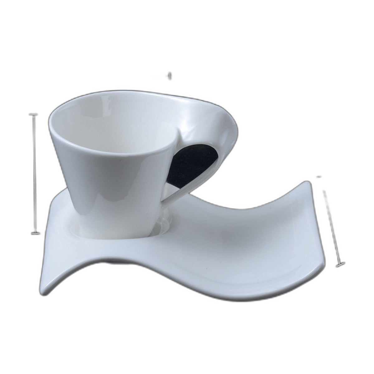 Elegant European Style Coffee Mug Set in 130ml