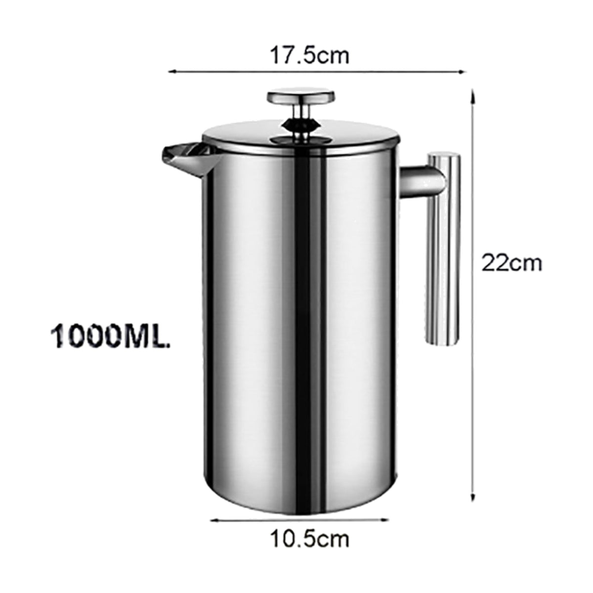 Stainless Steel French Press for Rich Coffee Flavor - view 2