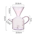 Effortless Pour-over Coffee Maker Set for Home Use in pink