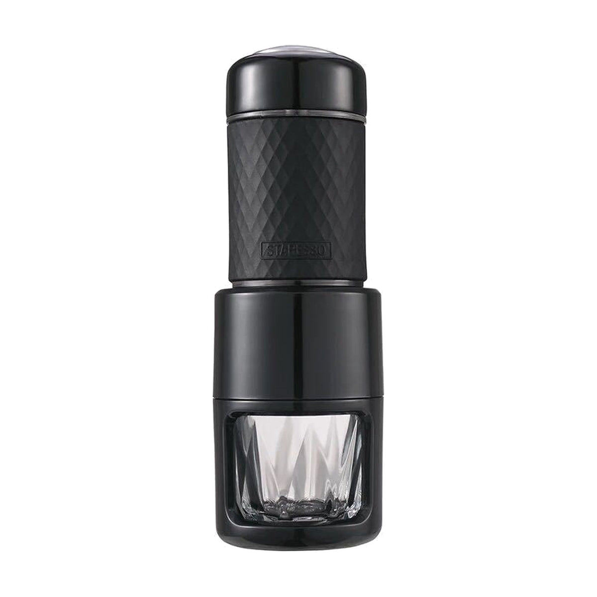 Portable Manual Espresso Maker - Hand-Pressure Travel Espresso in black