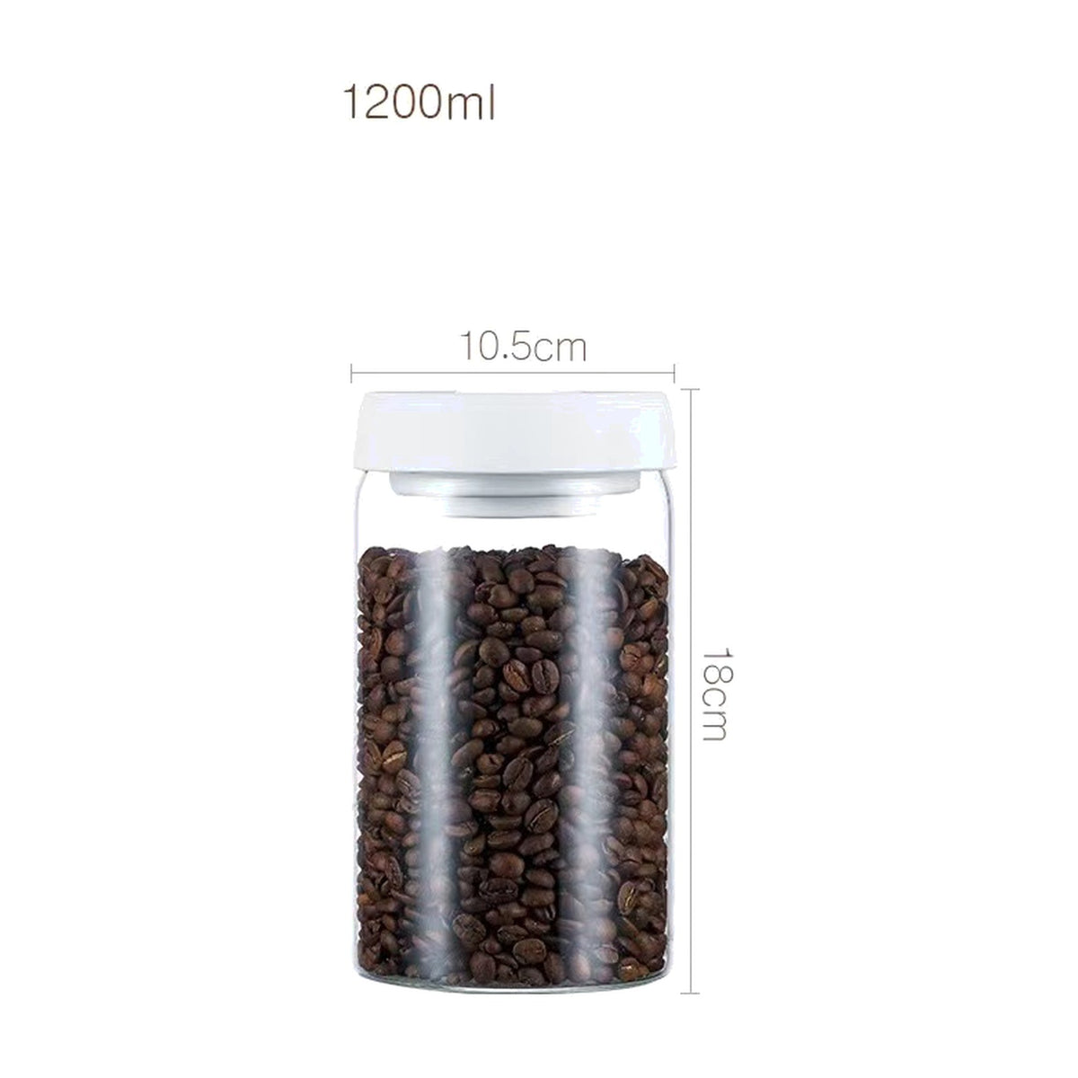 Airtight Glass Canister Set for Fresh Coffee Storage - view 1