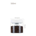 Airtight Glass Canister Set for Fresh Coffee Storage in white